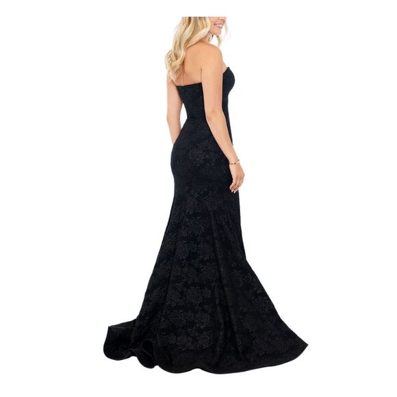 NWT BLONDIE NITES Womens Black Boned Corset Bodice Sleeveless Dress Juniors 13 - Picture 2 of 4